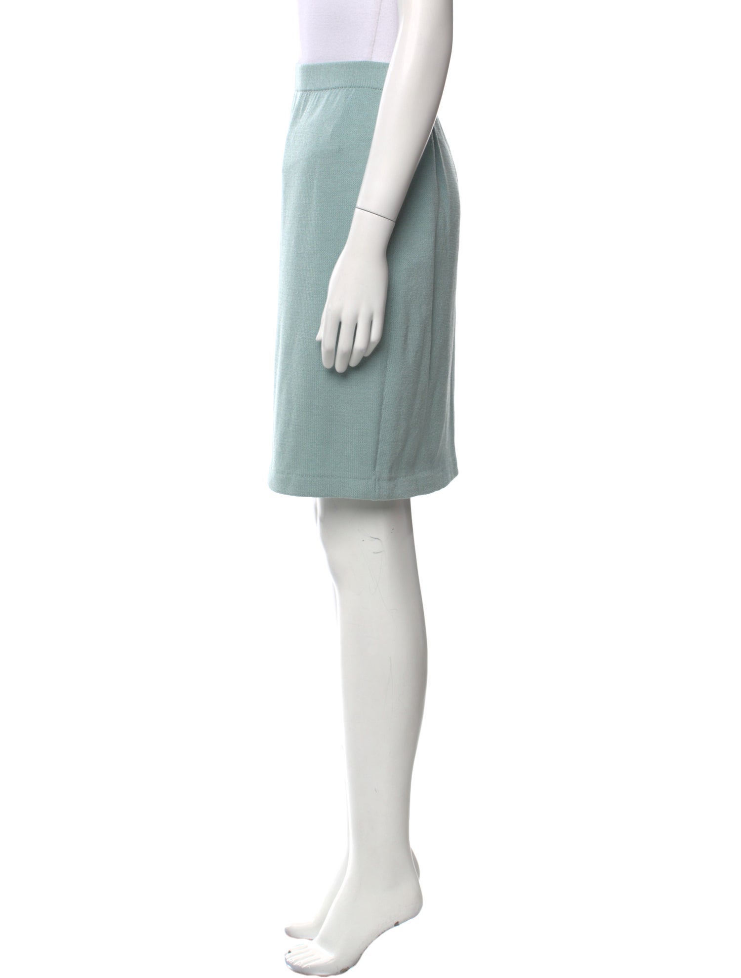 St. John Evening Wool Knee-Length Skirt