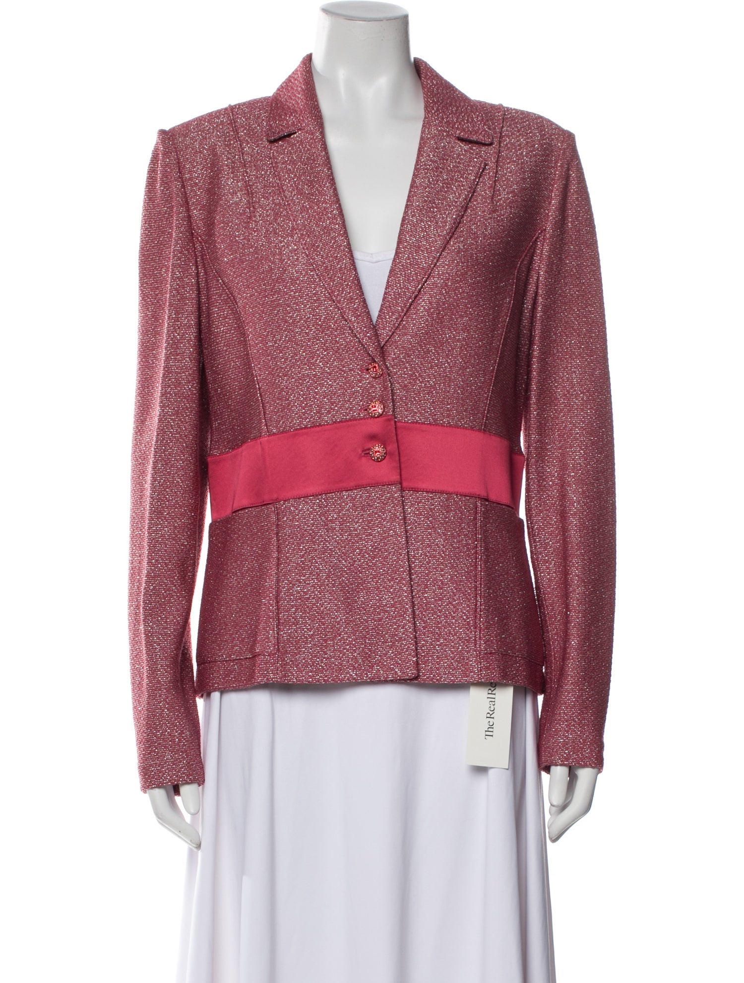 St. John Evening Tweed Pattern Blazer