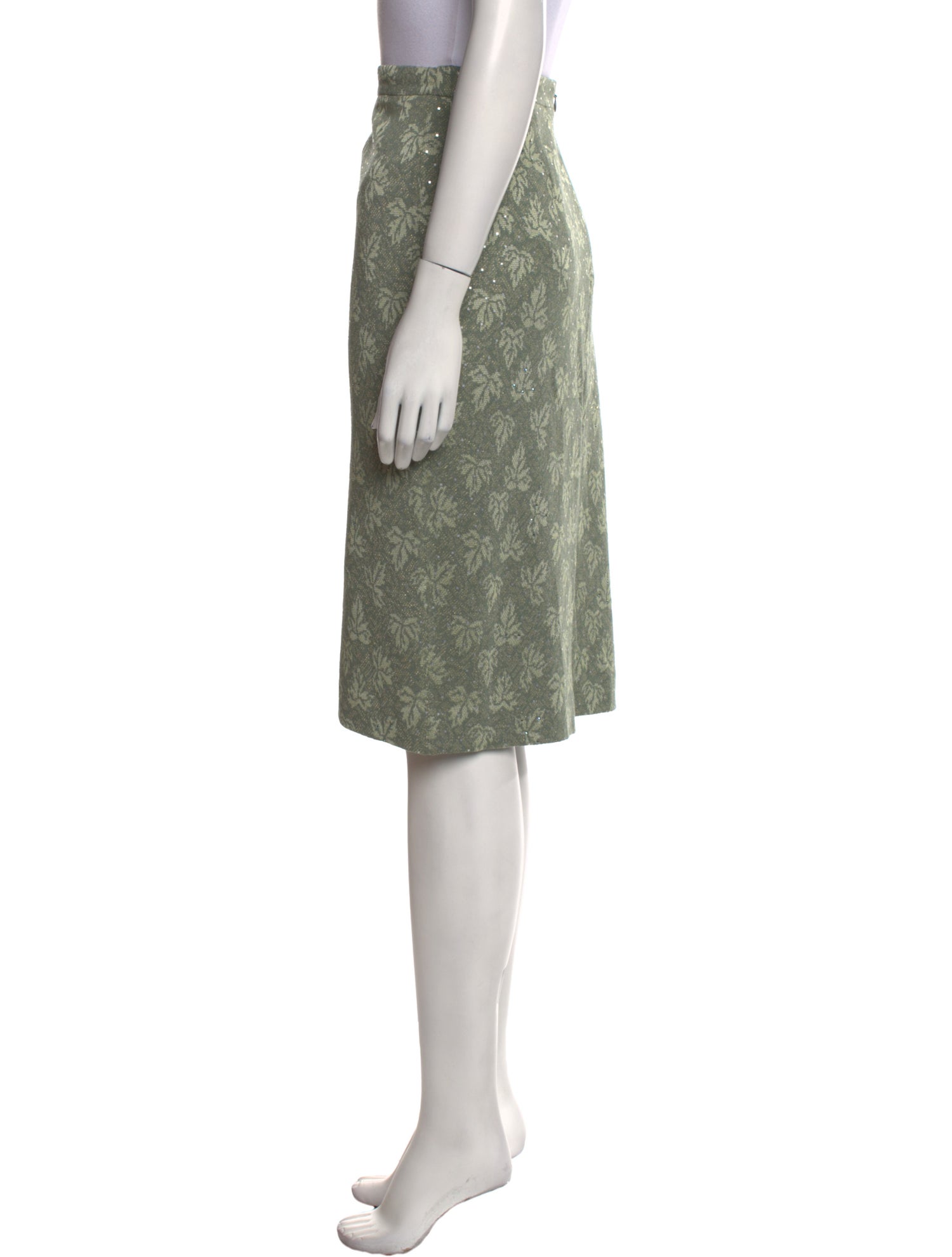 St. John Evening Printed Knee-Length Skirt