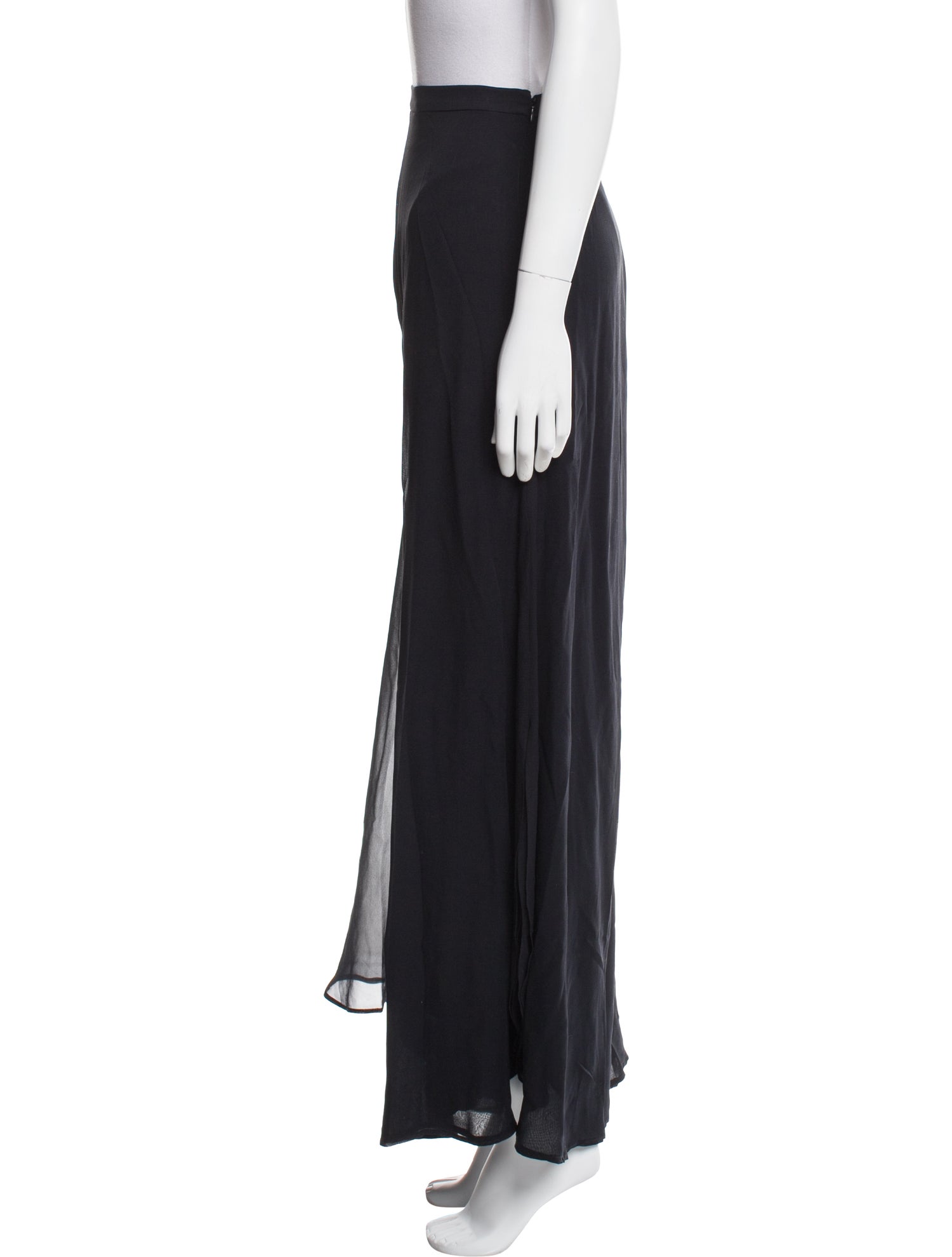 St. John Evening Silk Wide Leg Pants