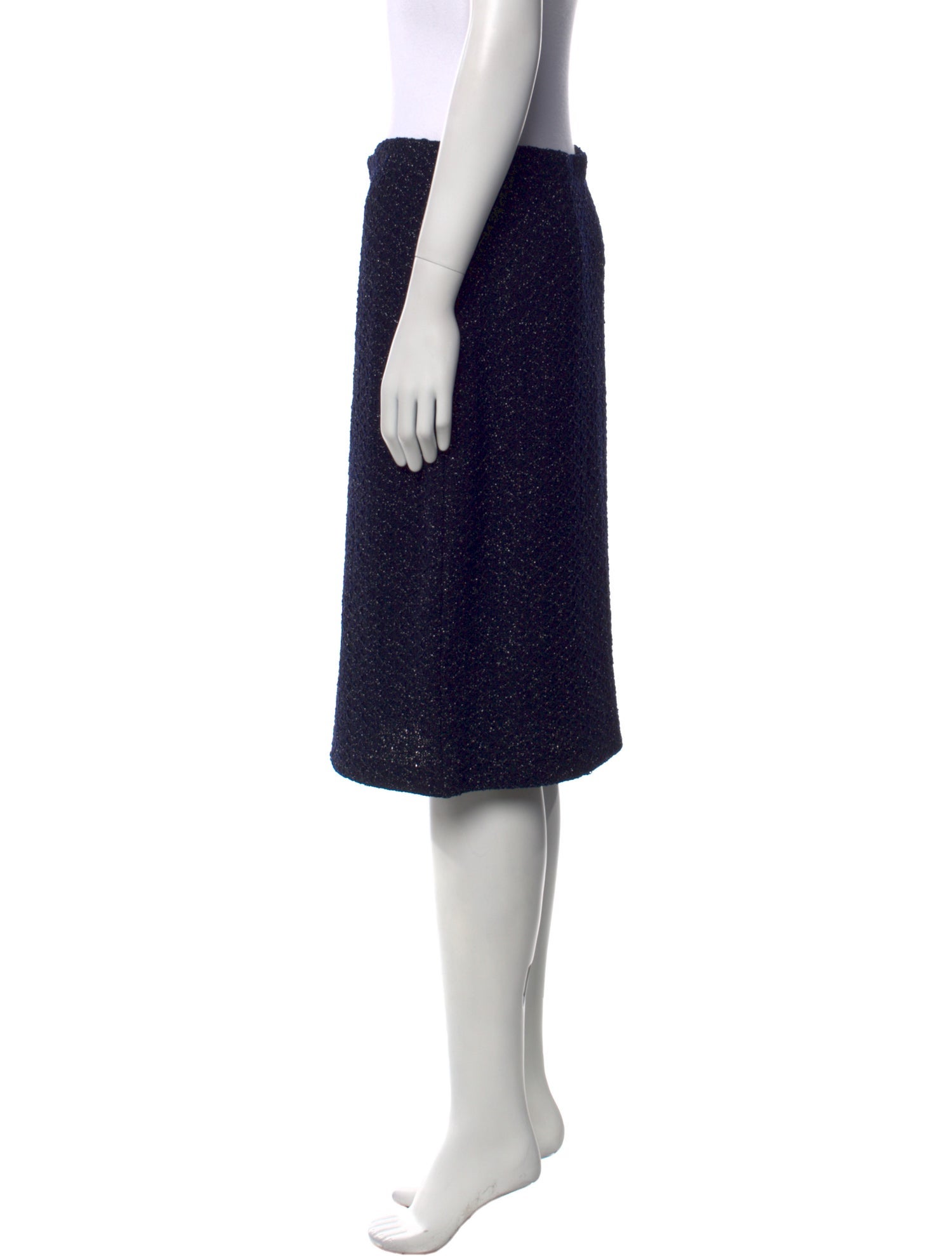 St. John Evening Wool Knee-Length Skirt