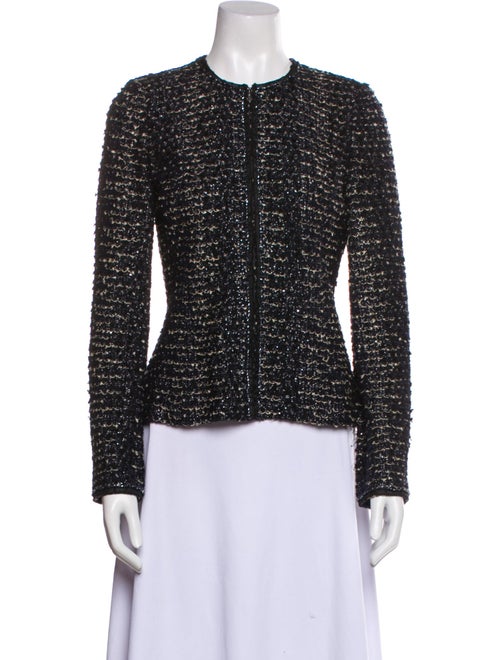 St. John Evening Tweed Patterned Evening Jacket