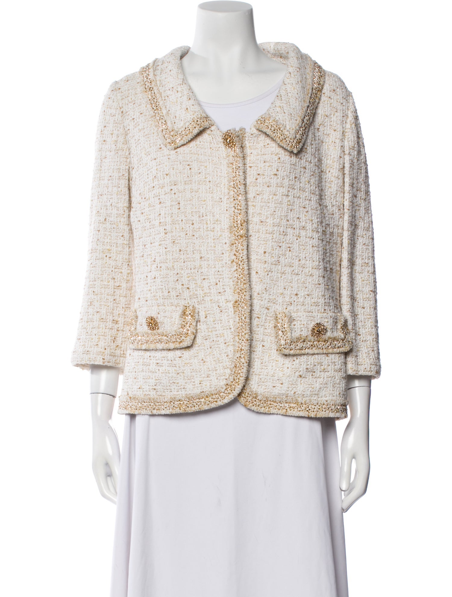 St. John Evening Tweed Pattern Jacket