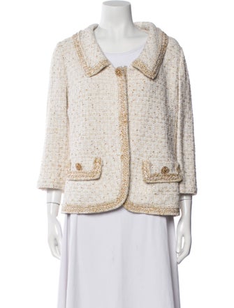 St. John Evening Tweed Pattern Jacket