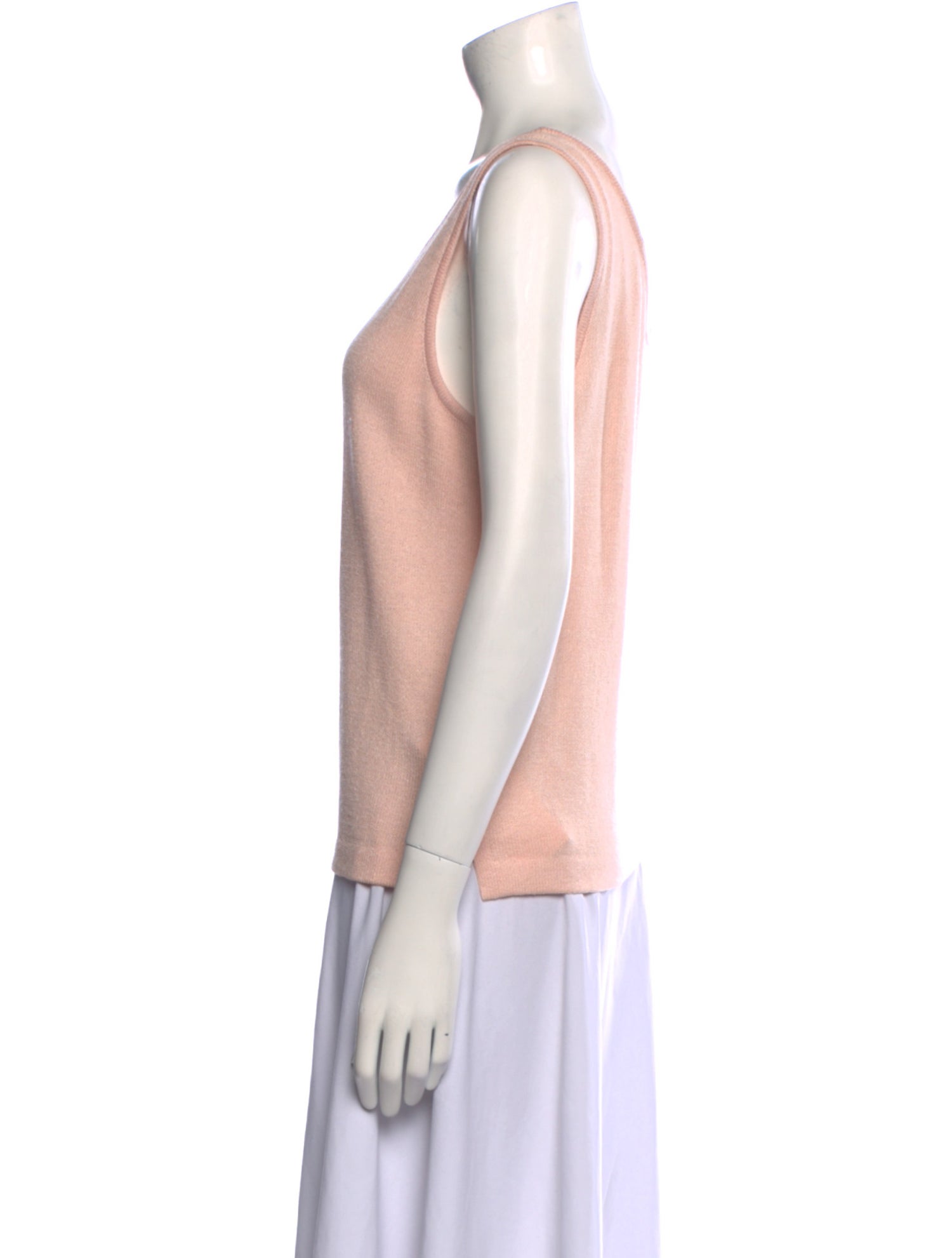 St. John Evening Scoop Neck Sleeveless Top