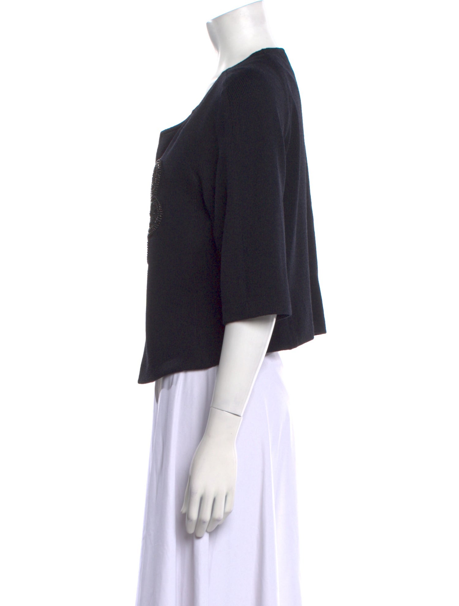 St. John Evening Scoop Neck Sweater