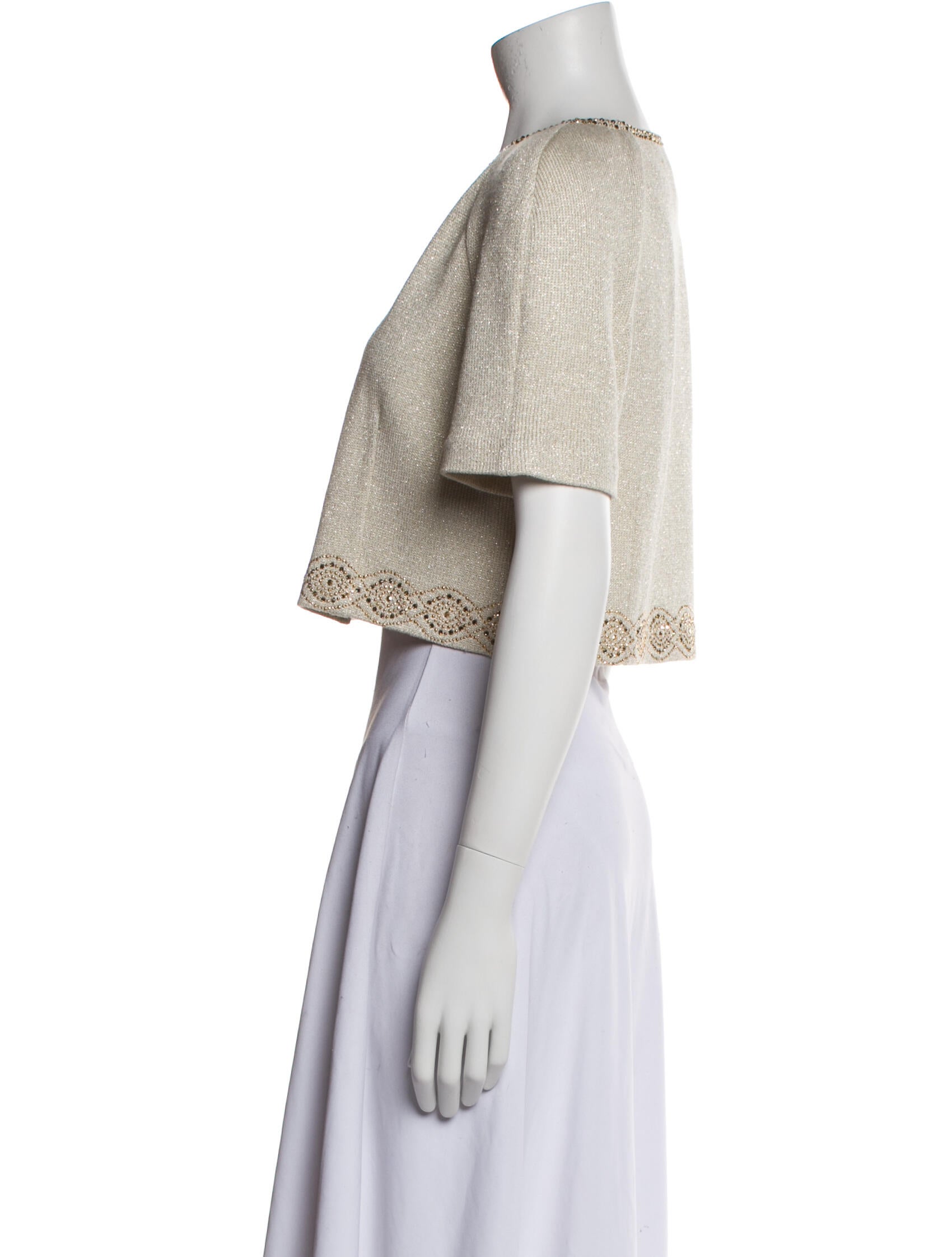 St. John Evening Tweed Pattern Bolero