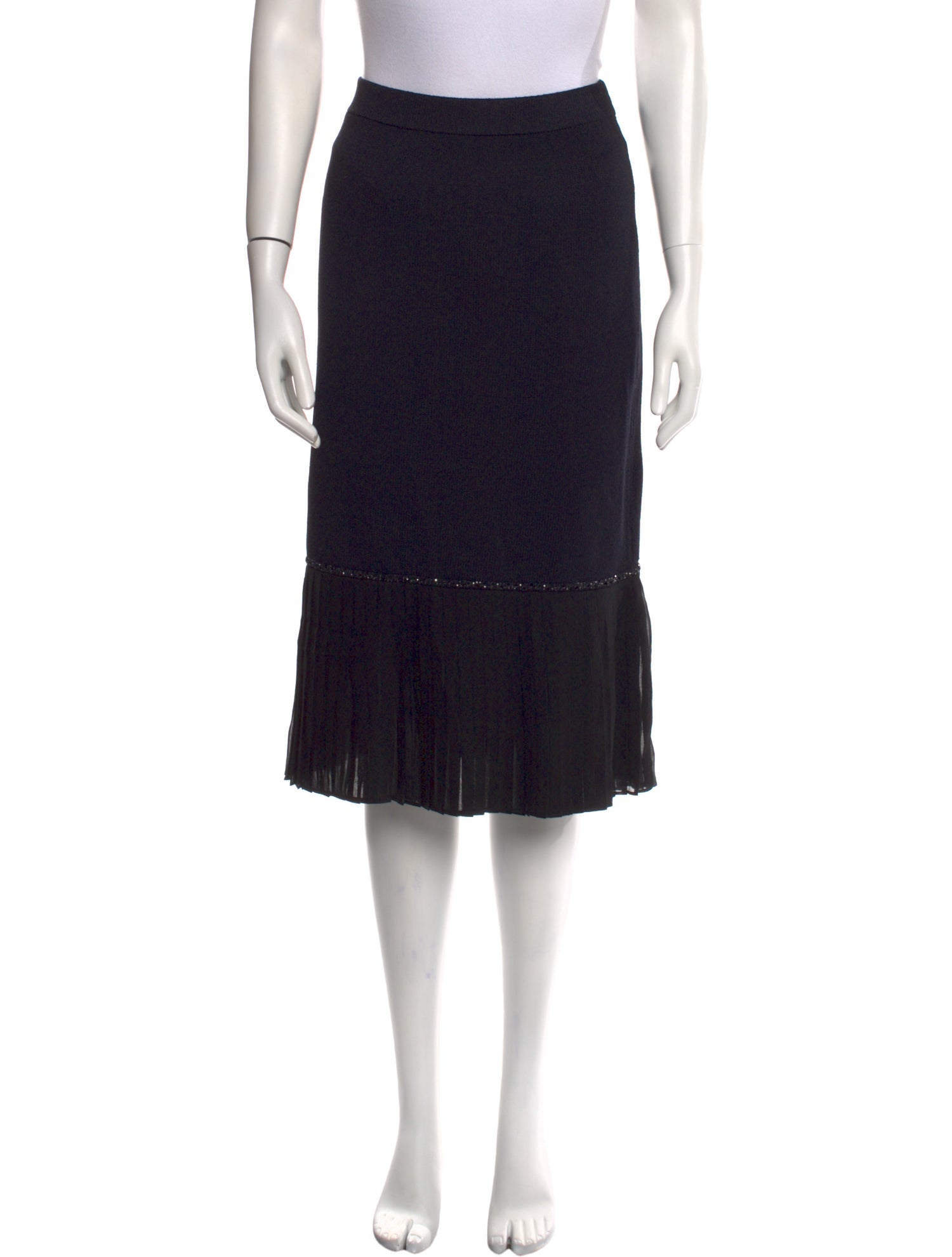 St. John Evening Wool Knee-Length Skirt w/ Tags