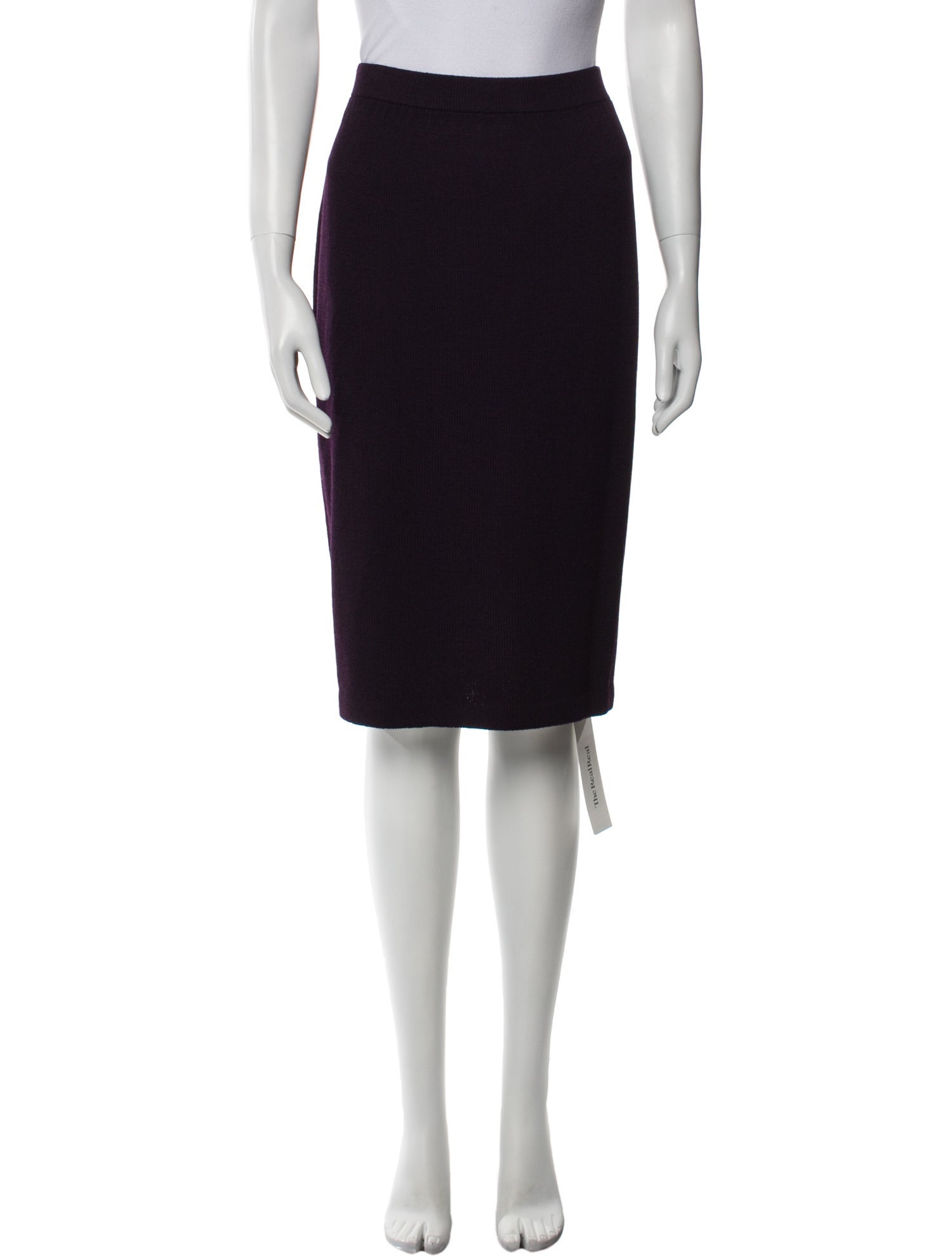 St. John Evening Wool Knee-Length Skirt