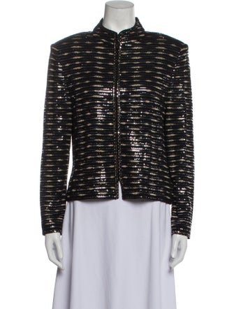 St. John Evening Striped Evening Jacket
