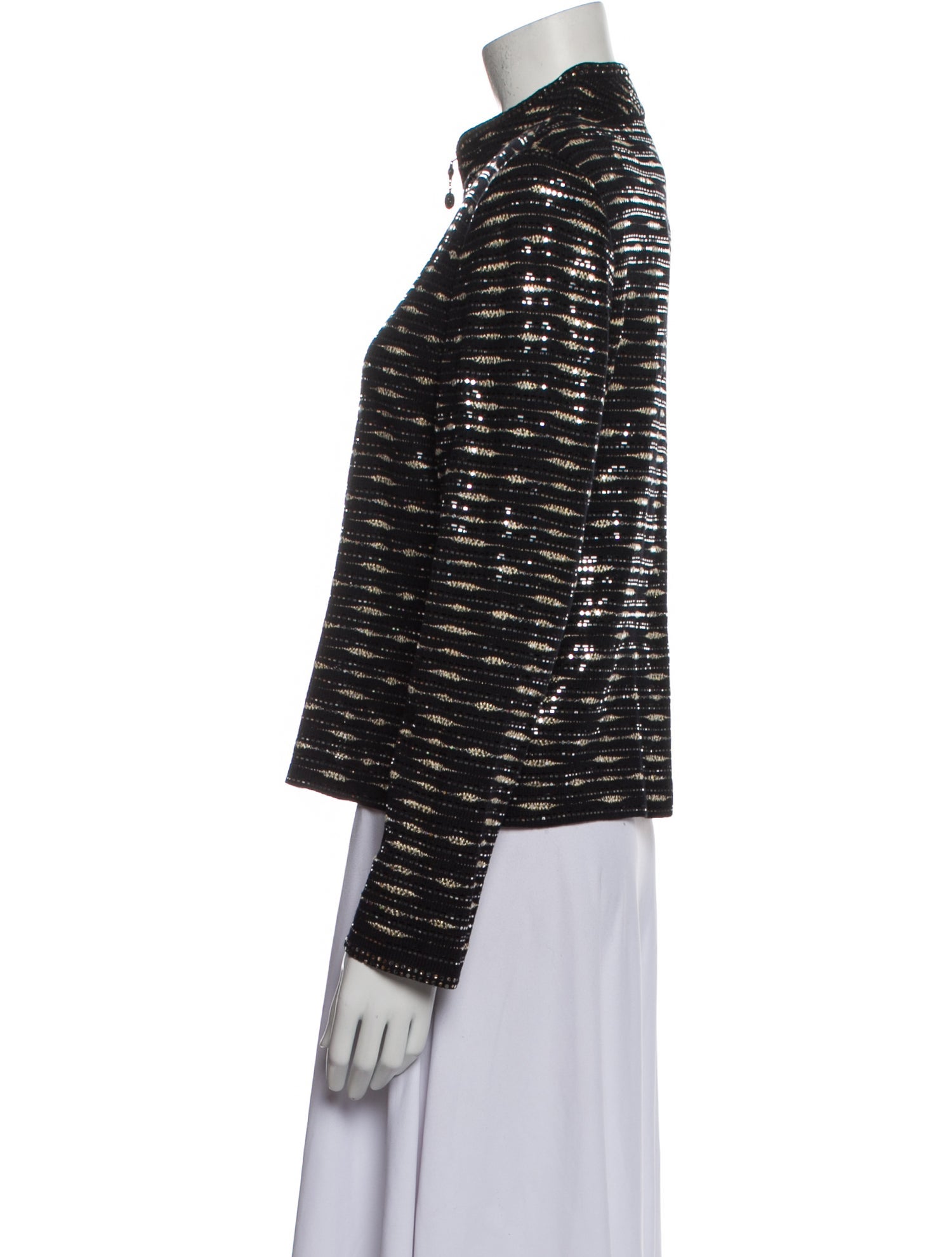 St. John Evening Striped Evening Jacket