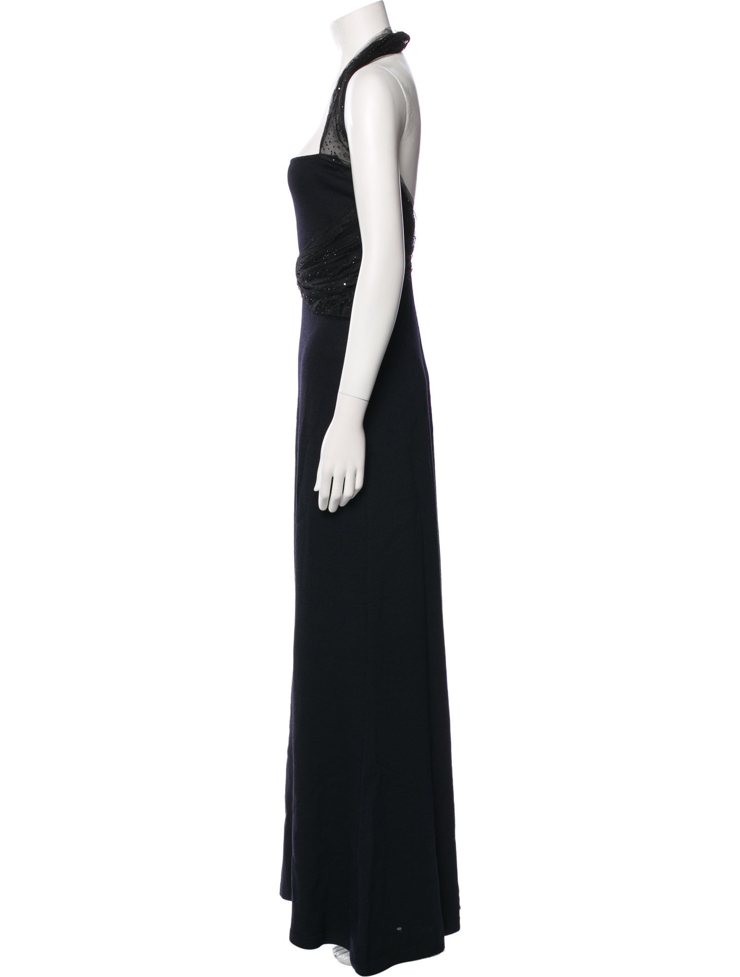 St. John Evening Halterneck Long Dress