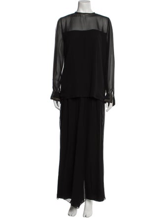 St. John Evening Silk Skirt Set