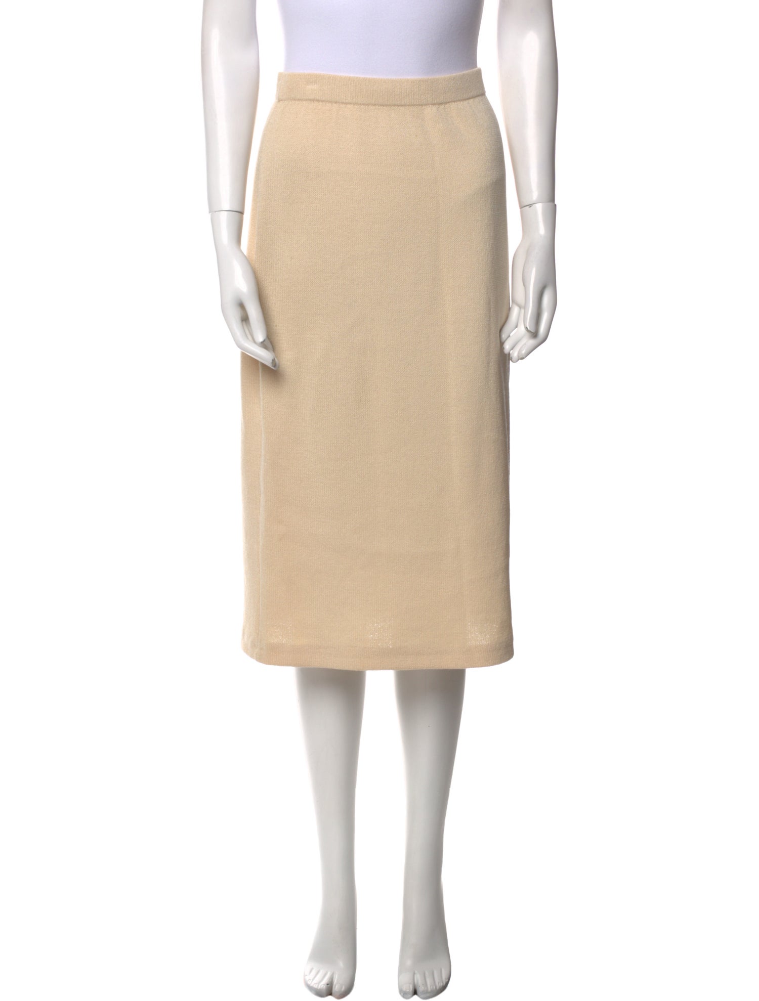 St. John Evening Wool Knee-Length Skirt