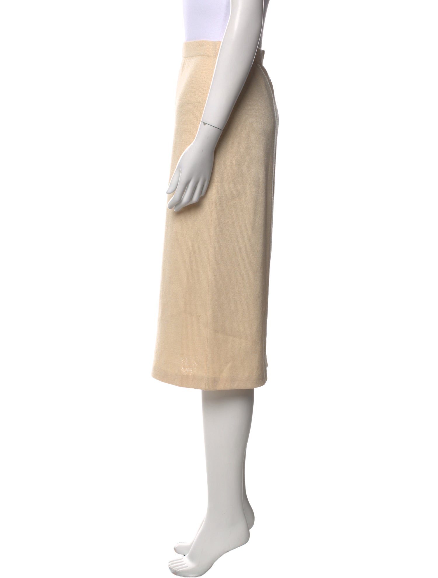 St. John Evening Wool Knee-Length Skirt