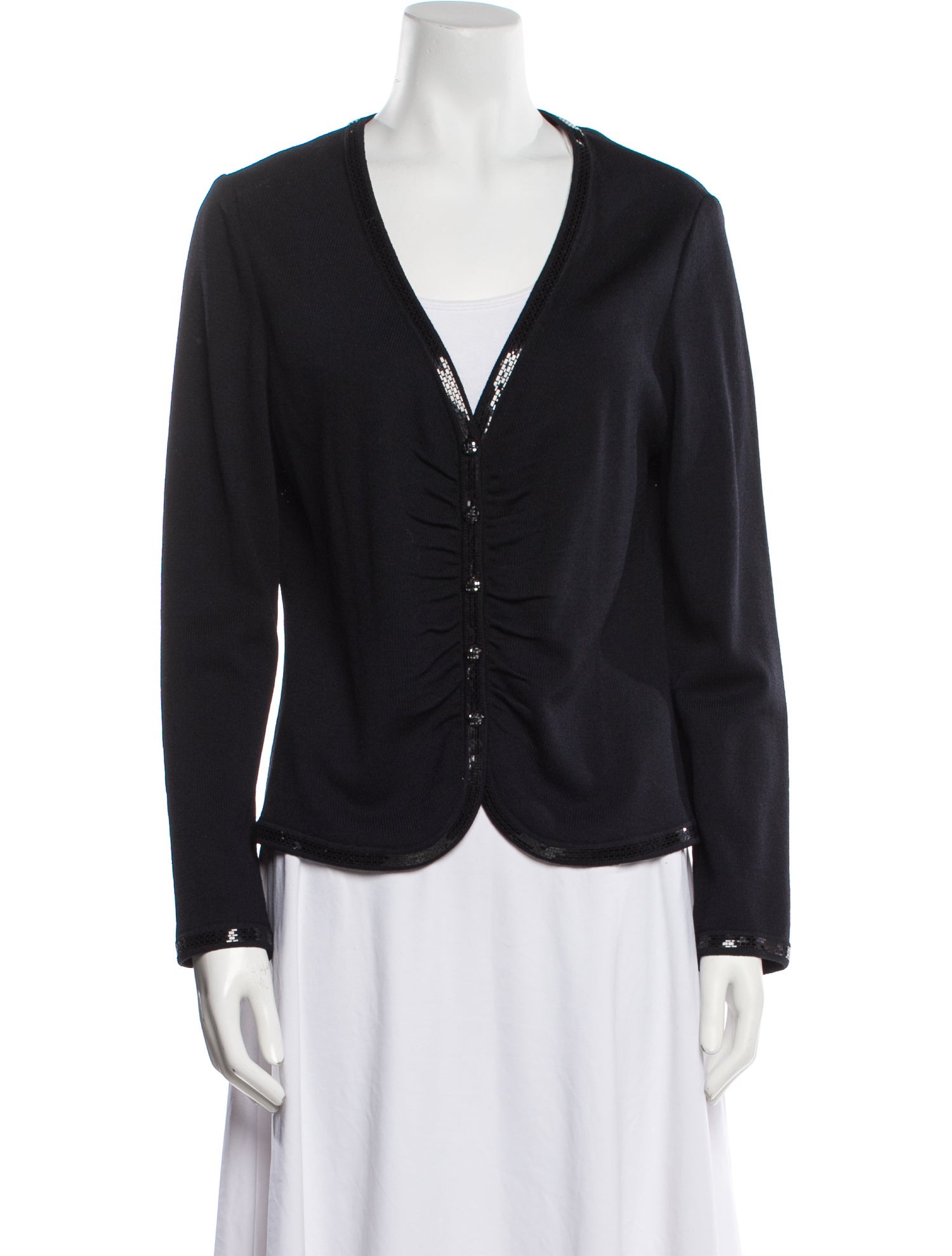 St. John Evening V-Neck Sweater