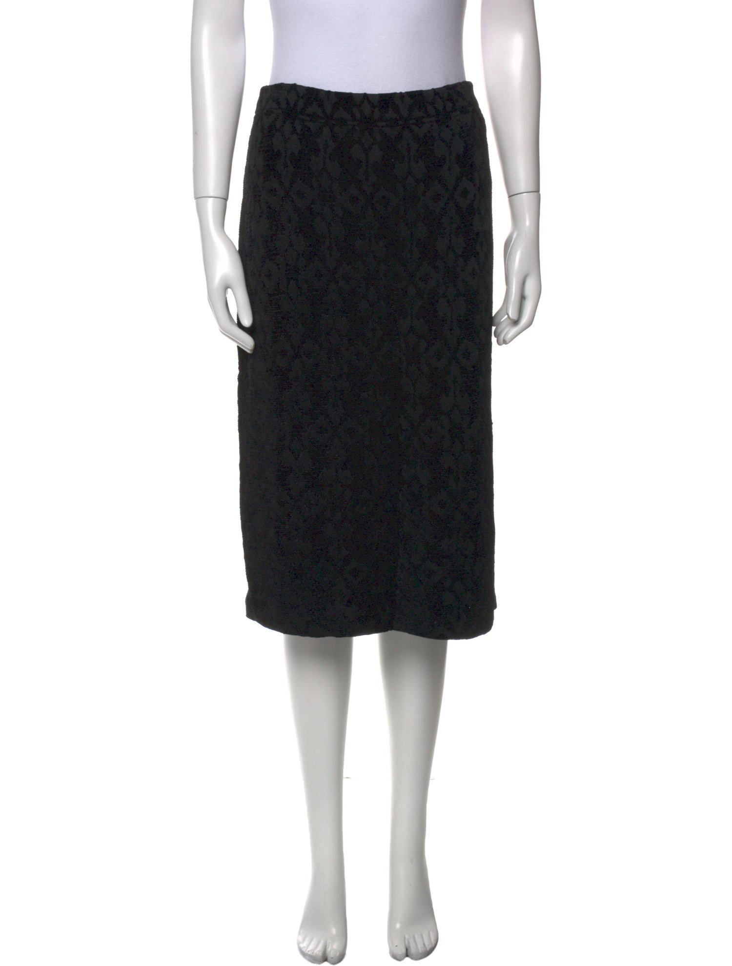 St. John Evening Wool Knee-Length Skirt