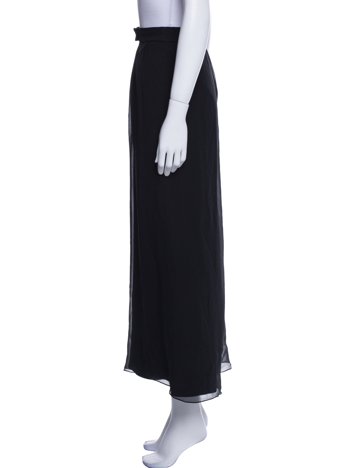 St. John Evening Silk Wide Leg Pants