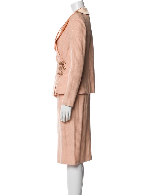 St. John Evening Wool Skirt Set