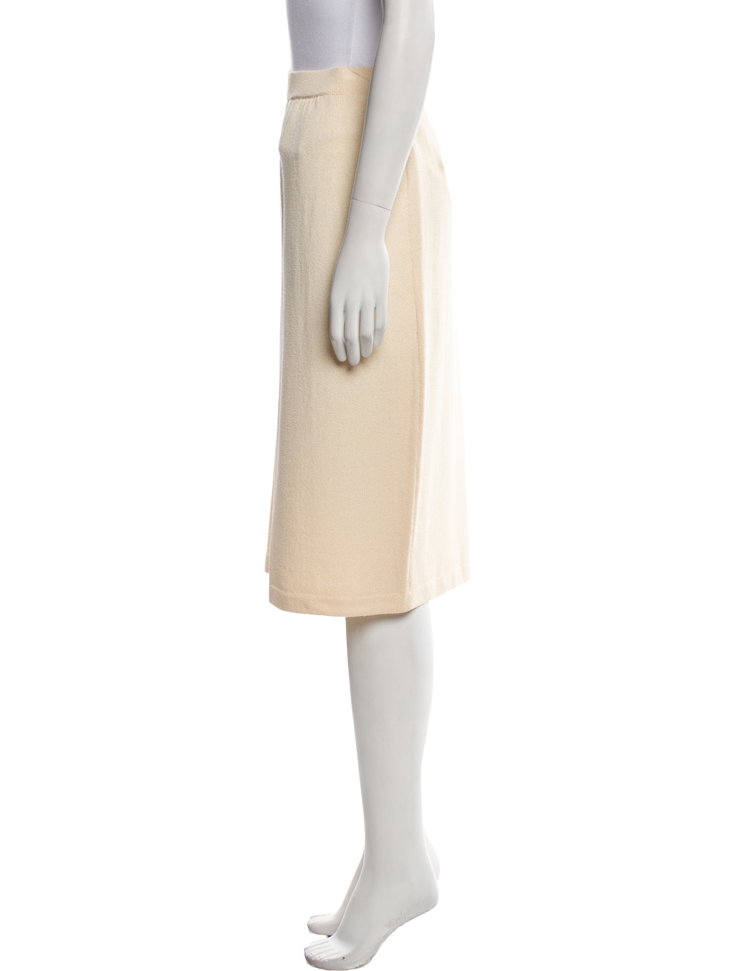 St. John Evening Wool Knee-Length Skirt