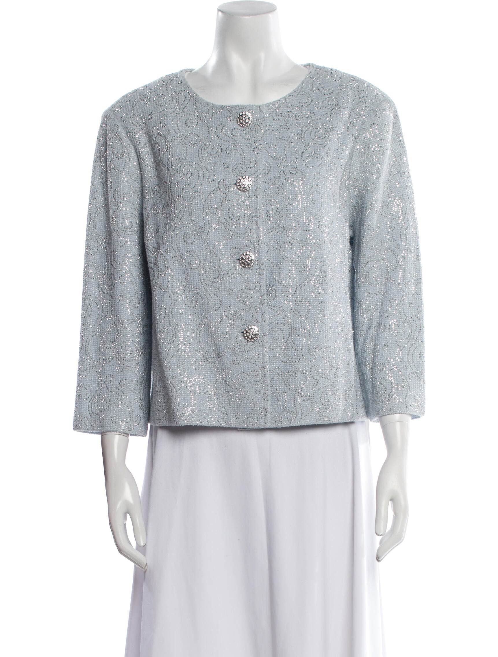 St. John Evening Tweed Pattern Evening Jacket w/ Tags