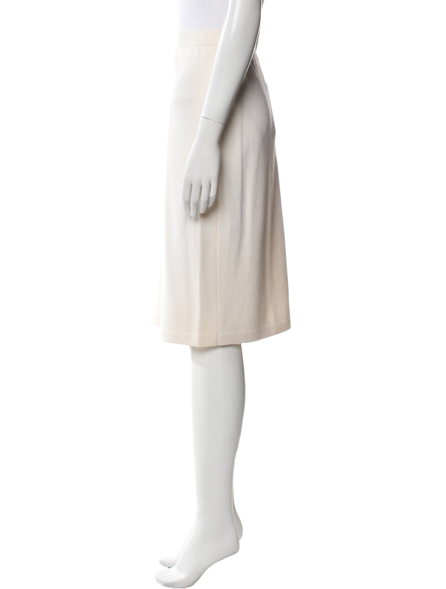 St. John Evening Glitter Accents Knee-Length Skirt