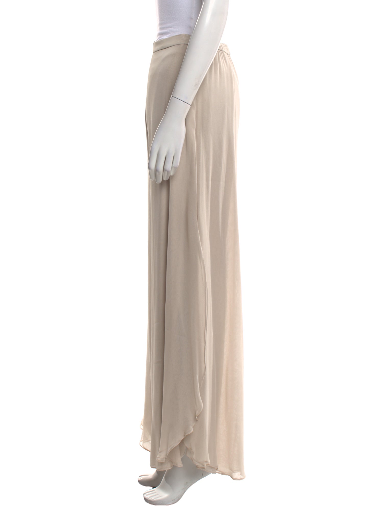 St. John Evening Silk Wide Leg Pants