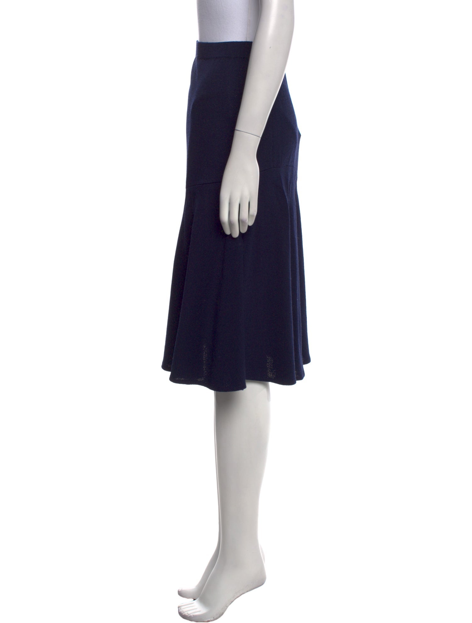 St. John Evening Wool Knee-Length Skirt