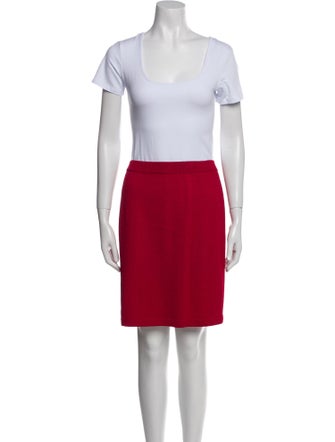 St. John Evening Wool Sequin Embellishments Skirt Suit