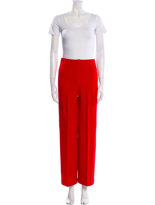 St. John Evening Wool Studded Accents Pant Set