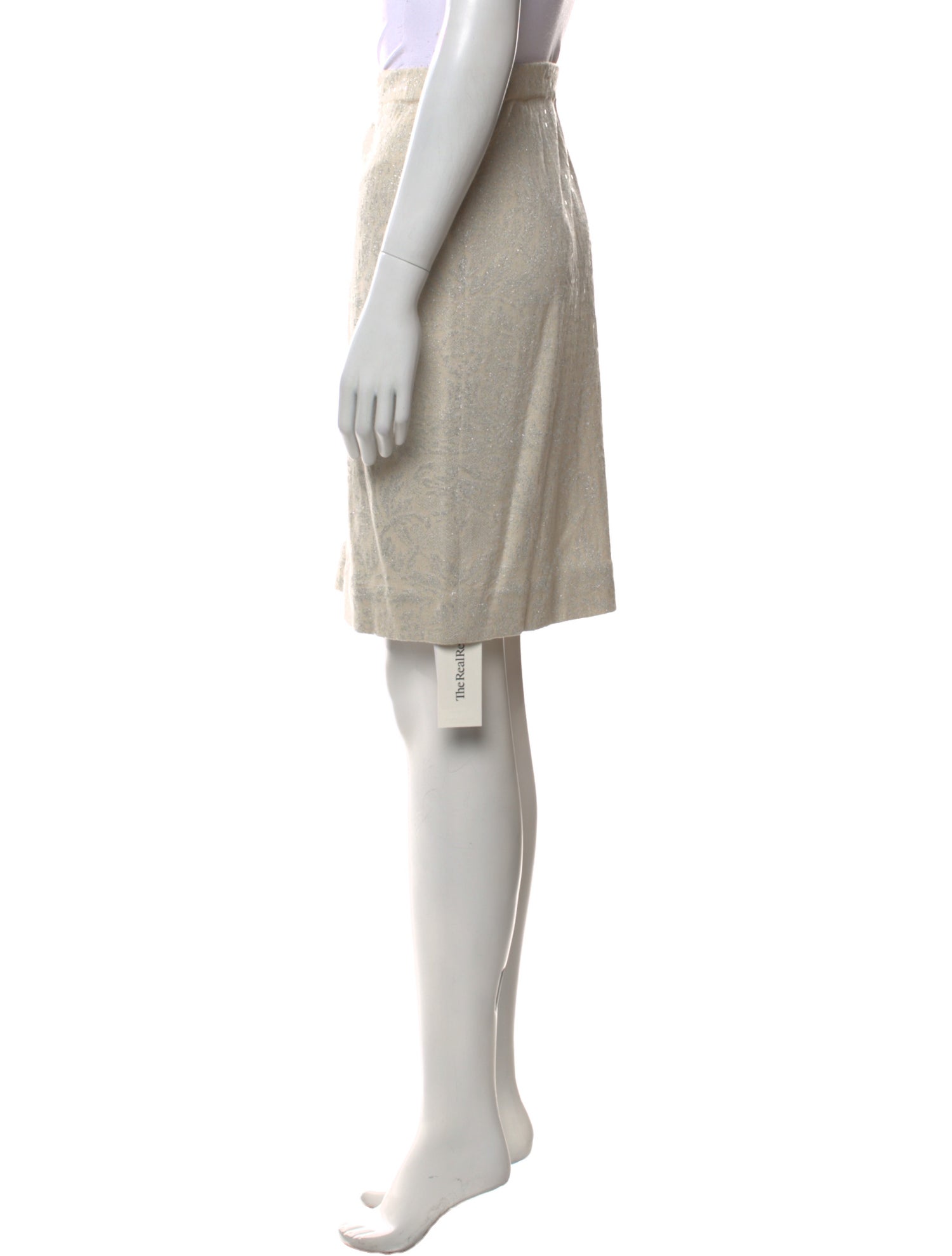 St. John Evening Sequin Embellishments Knee-Length Skirt