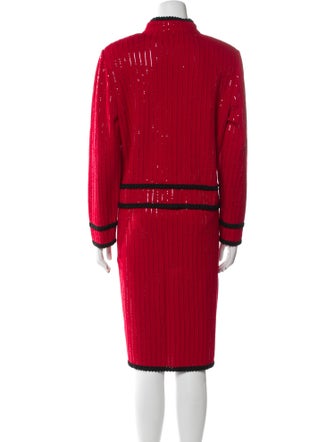 St. John Evening Printed Skirt Suit