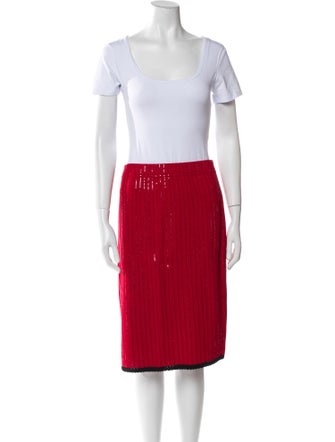 St. John Evening Printed Skirt Suit