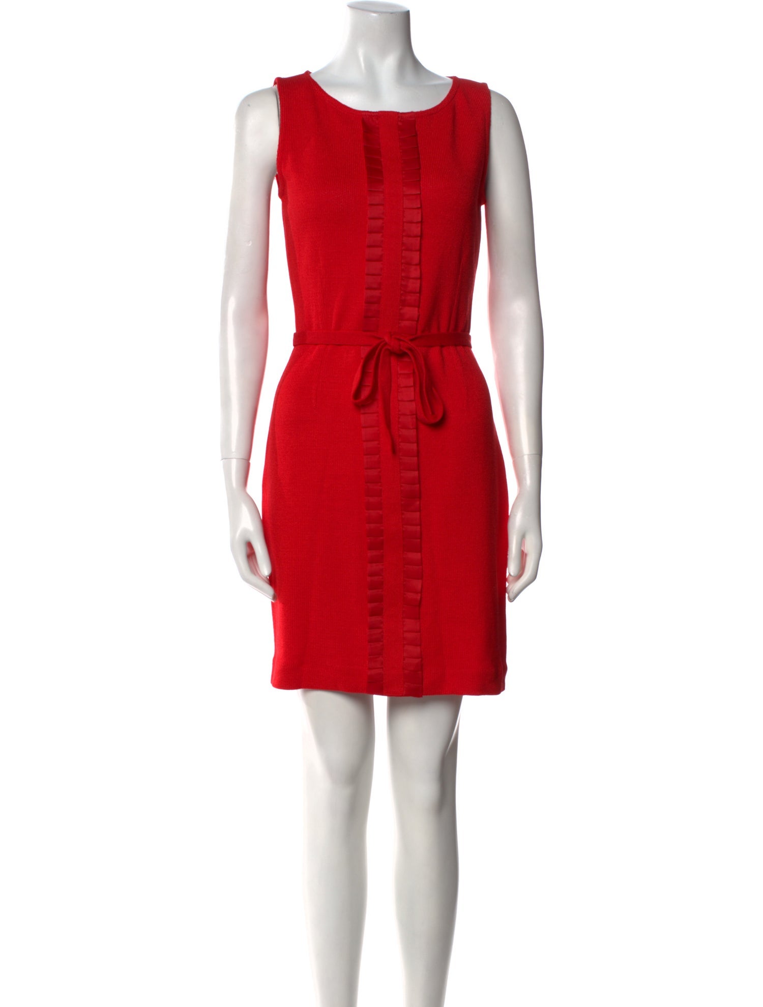 St. John Evening Scoop Neck Mini Dress