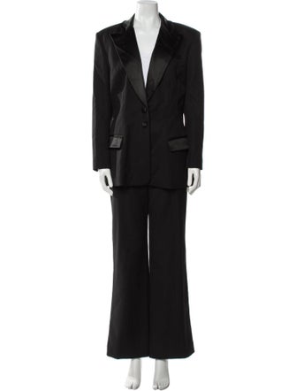 St. John Evening Wool Pant Set