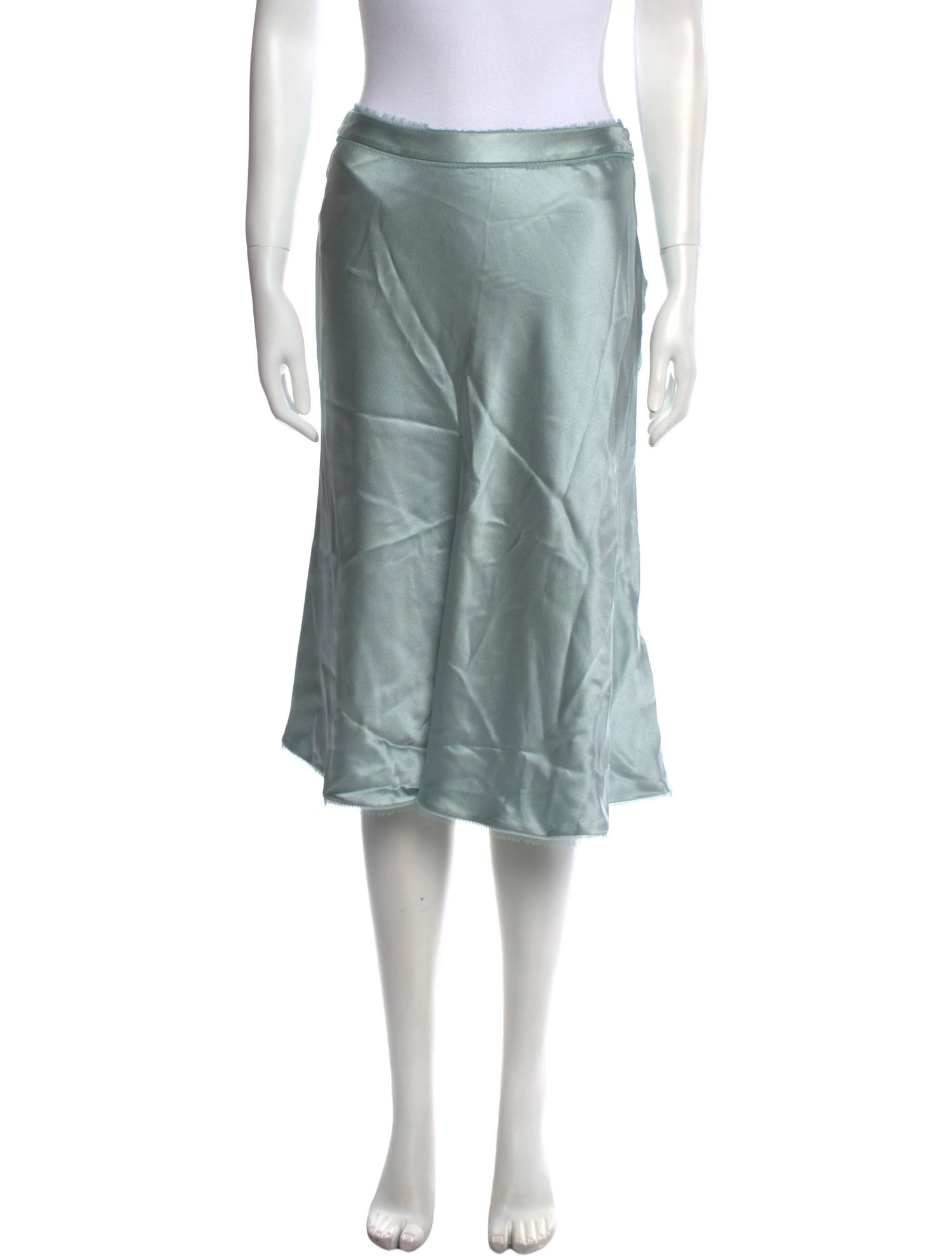 St. John Evening Silk Knee-Length Skirt