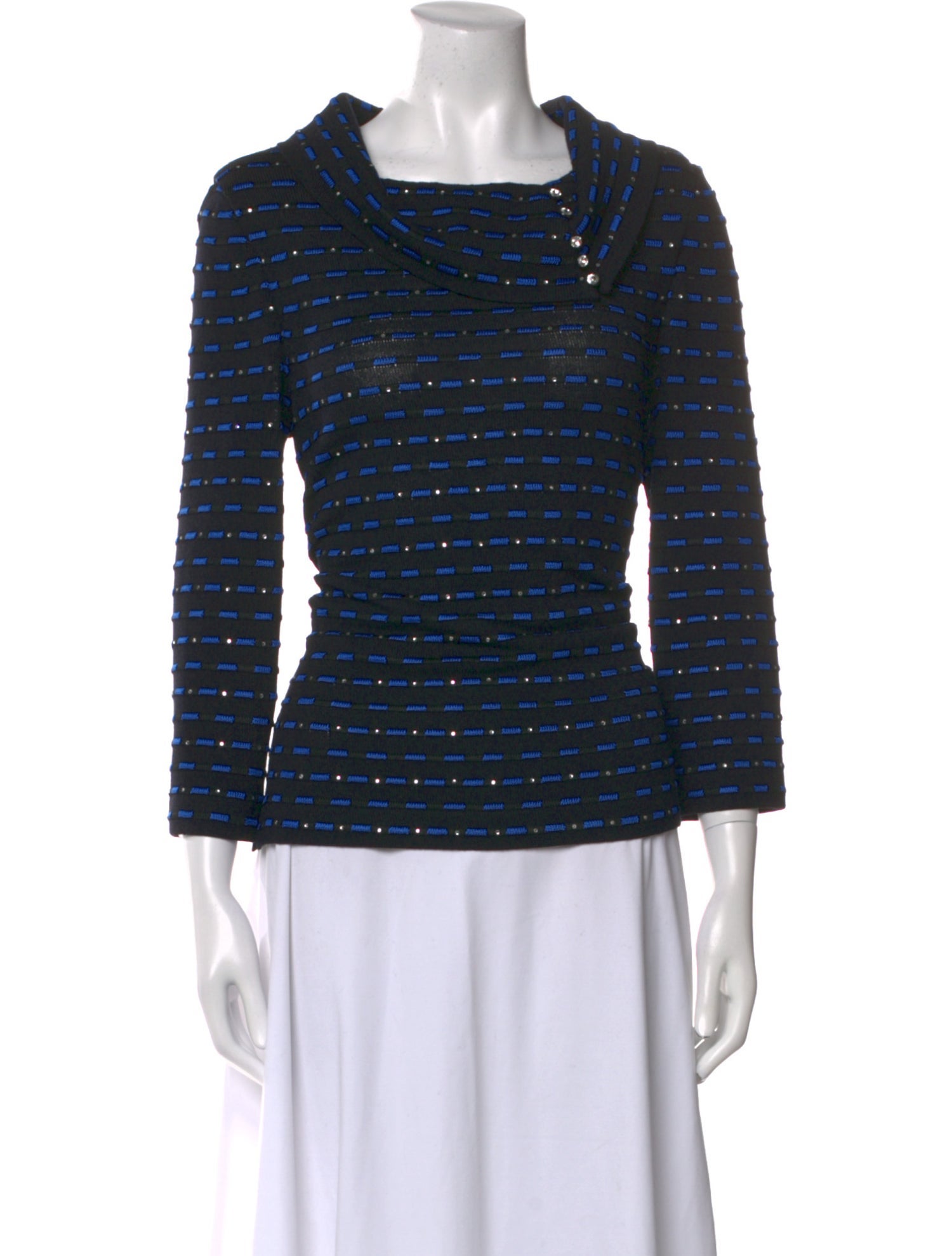 St. John Evening Vintage Printed Top