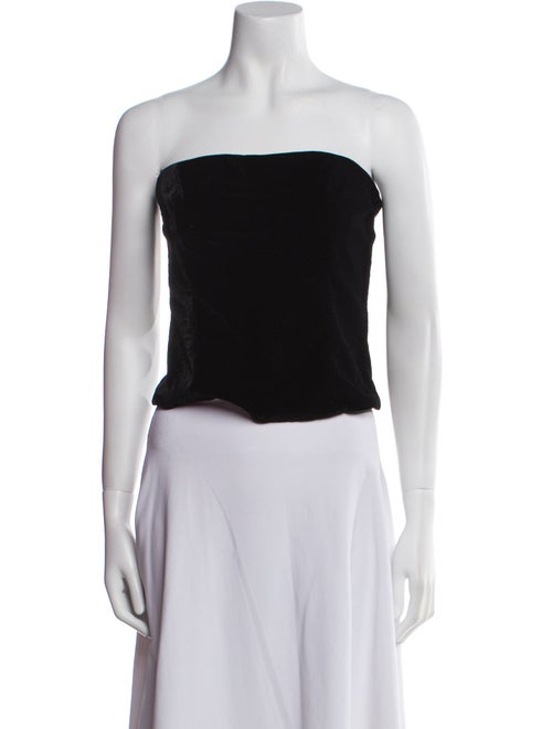 St. John Evening Strapless Crop Top