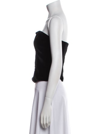 St. John Evening Strapless Crop Top