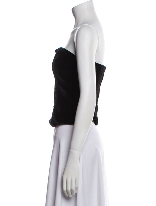 St. John Evening Strapless Crop Top