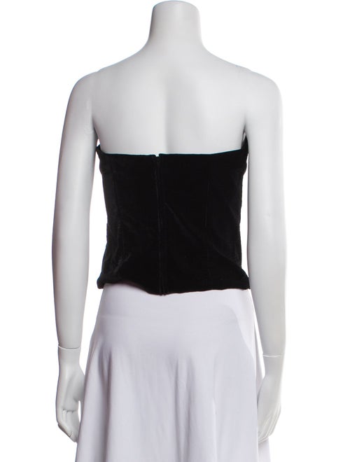 St. John Evening Strapless Crop Top