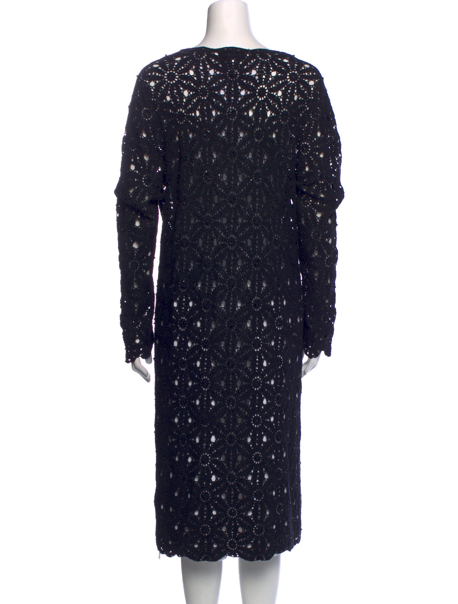 St. John Evening Wool Lace Pattern Sweater