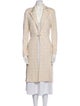 St. John Evening Wool Tweed Pattern Coat