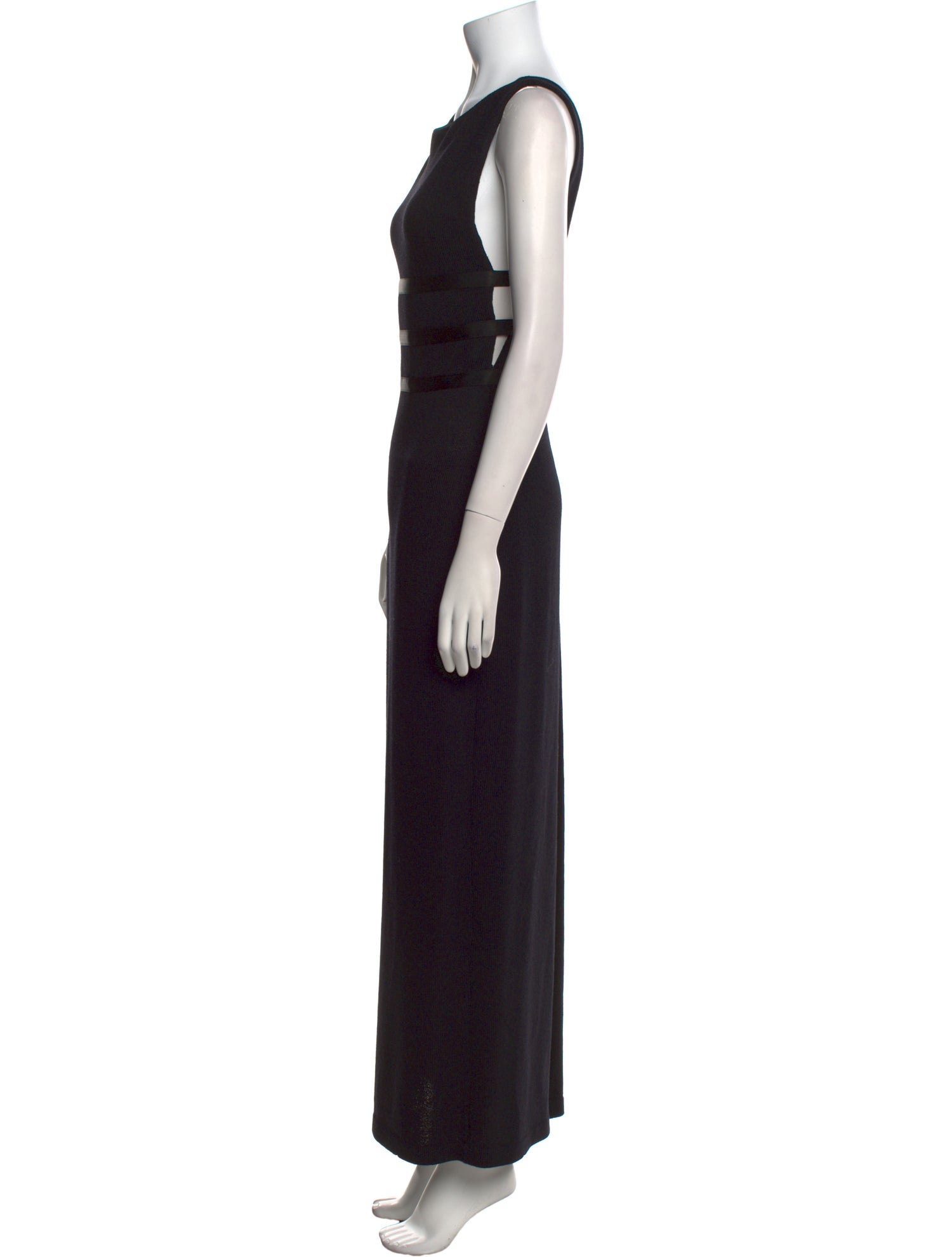 St. John Evening Scoop Neck Long Dress