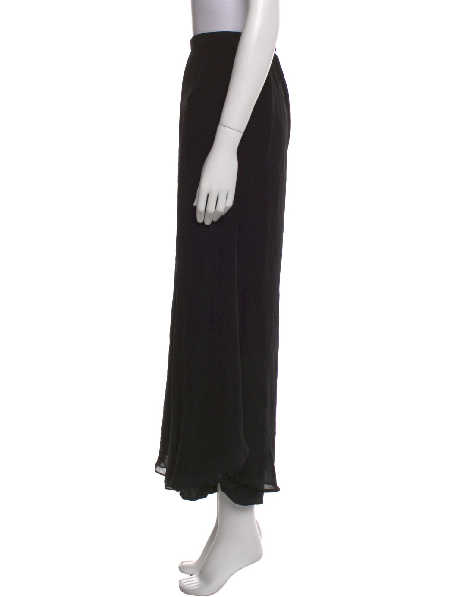 St. John Evening Silk Wide Leg Pants