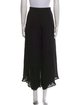 St. John Evening Silk Wide Leg Pants