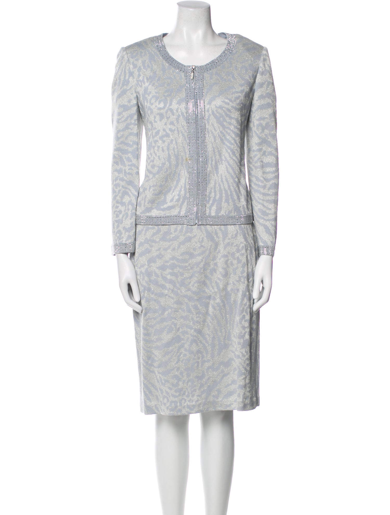 St. John Evening Printed Skirt Set