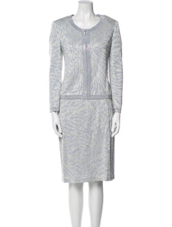 St. John Evening Printed Skirt Set