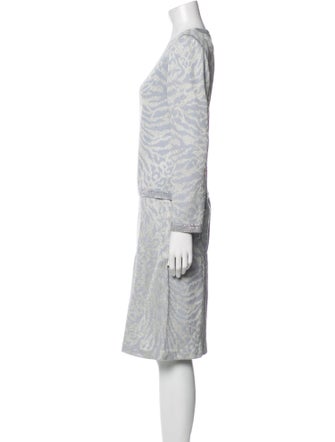 St. John Evening Printed Skirt Set