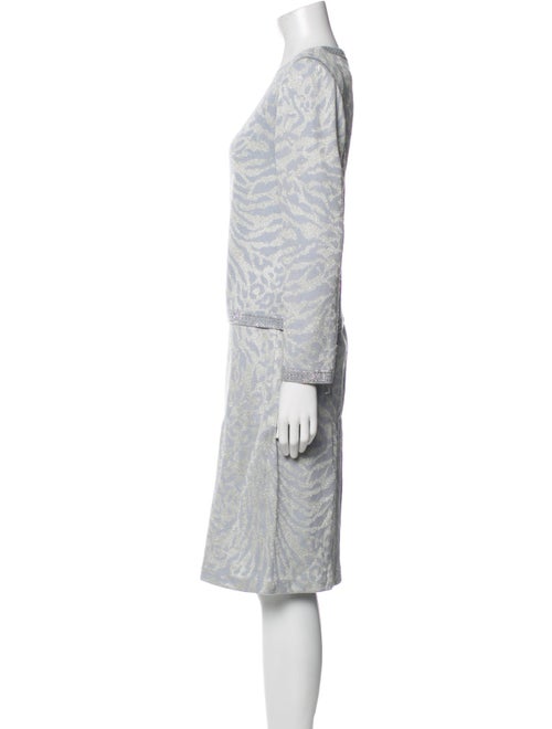 St. John Evening Printed Skirt Set